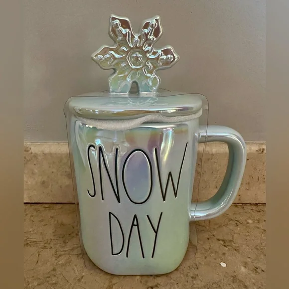 NEW Rae Dunn Artisan Collection by Magenta βSNOW DAYβ ceramic coffee tea Mug - Picture 8 of 13